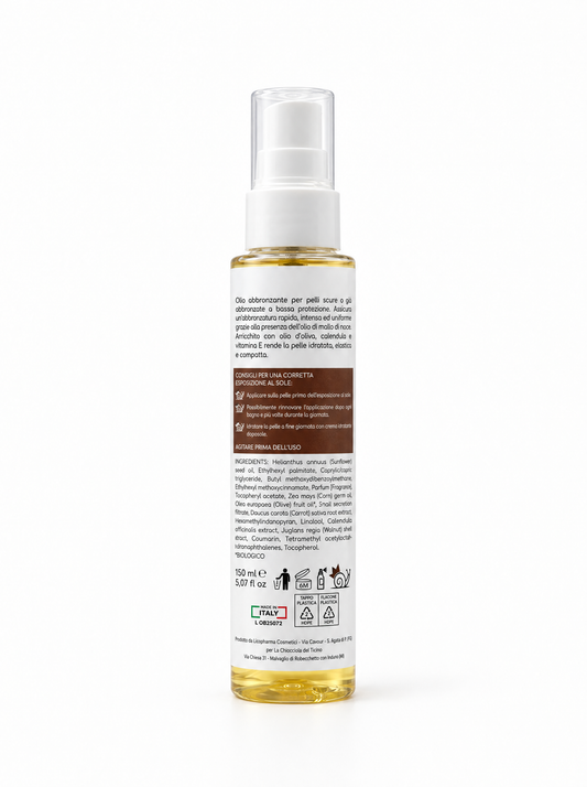 Olio Solare Abbronzante al Mallo di Noce