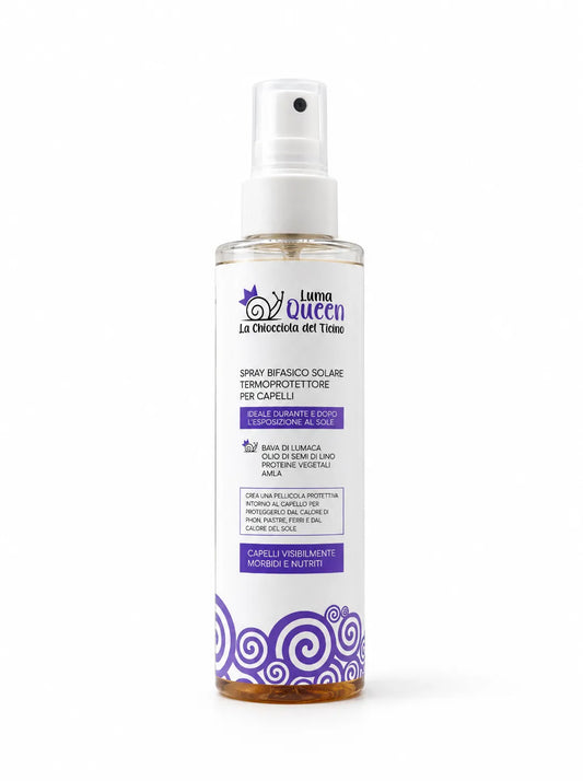 Spray Bifasico Solare e Termoprotettore per Capelli